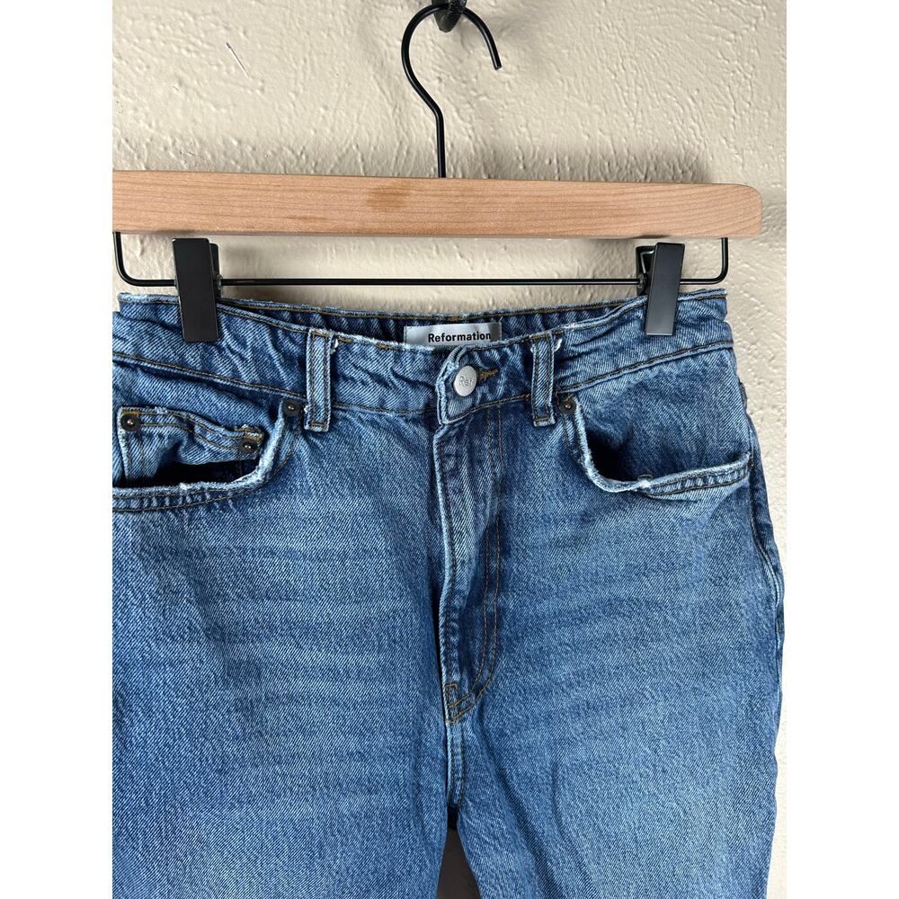 Reformation Size 26 Jeans Sydney Wash Straight Leg Casual Preppy Denim Pants - Picture 5 of 8